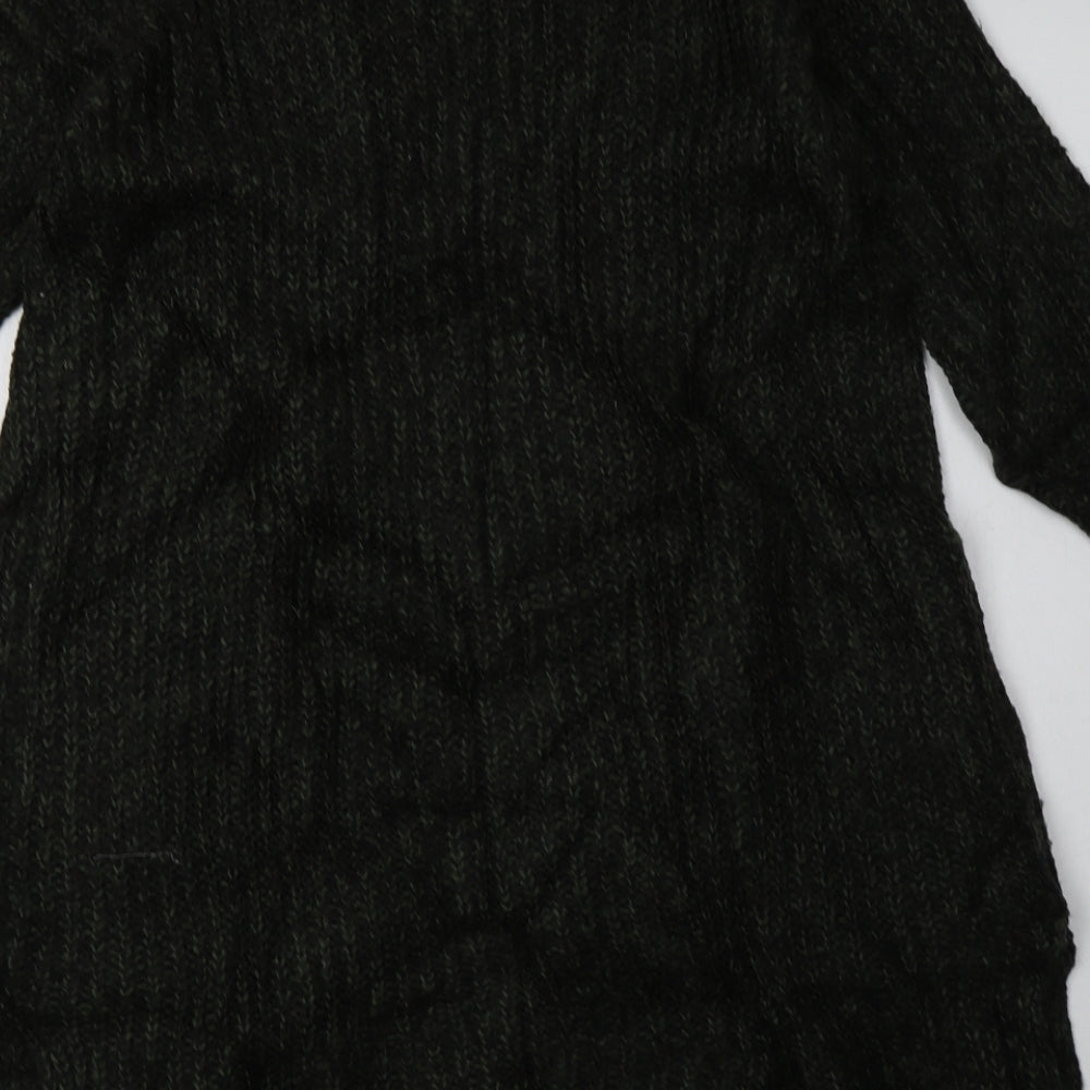 Matalan Womens Green V-Neck Acrylic Cardigan Jumper Size M