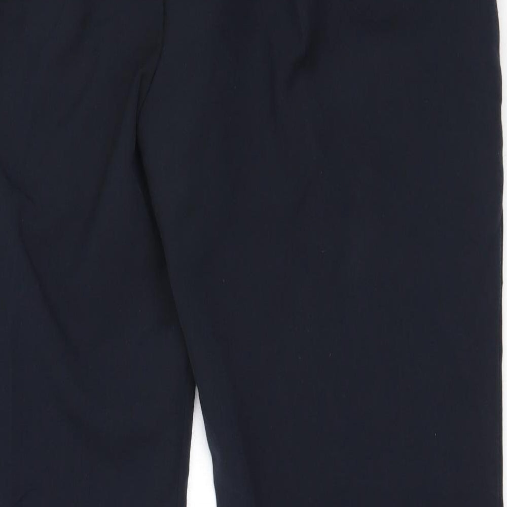 Marks and Spencer Womens Blue Polyester Trousers Size 10 L27 in Regular