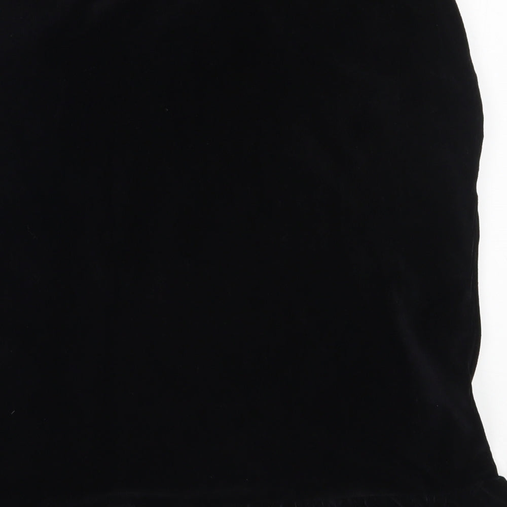 TU Womens Black Cotton Straight & Pencil Skirt Size 10