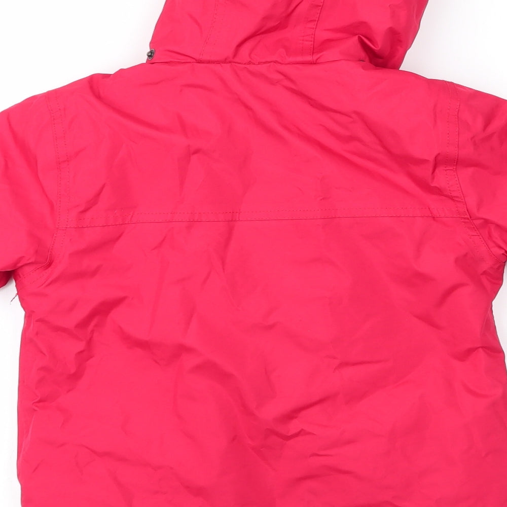Hill & Woods Boys Red Parka Coat Size 3 Years Zip