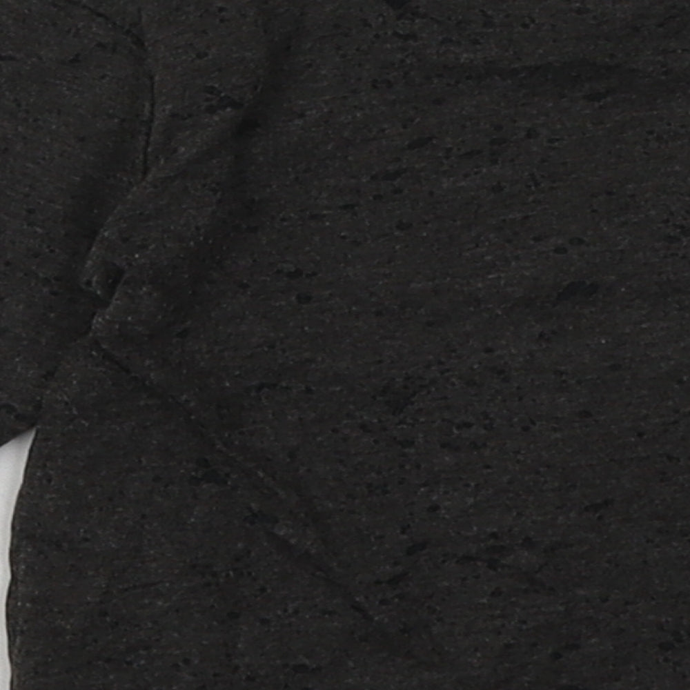 Matalan Girls Grey Cotton Basic Casual Size 18-24 Months Crew Neck Pullover - Sequin Detail
