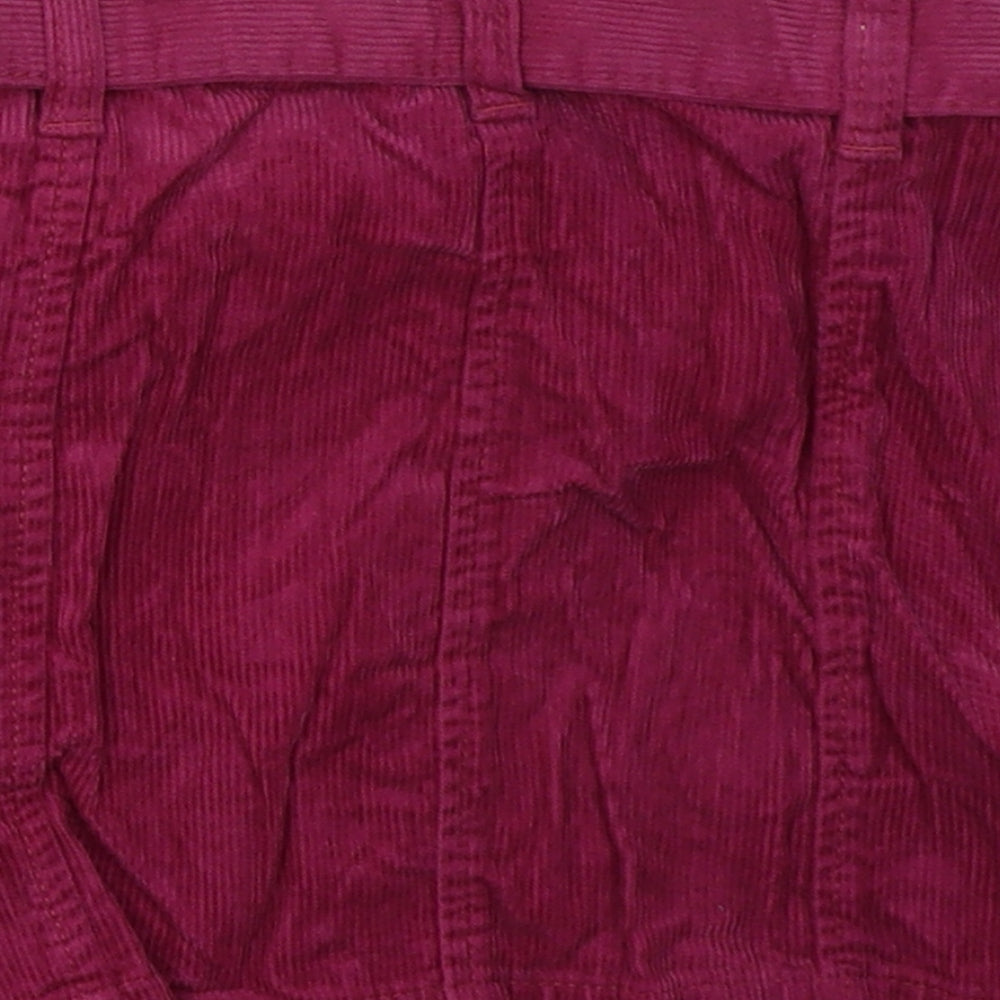 George Girls Purple Cotton A-Line Skirt Size 6-7 Years Regular Button