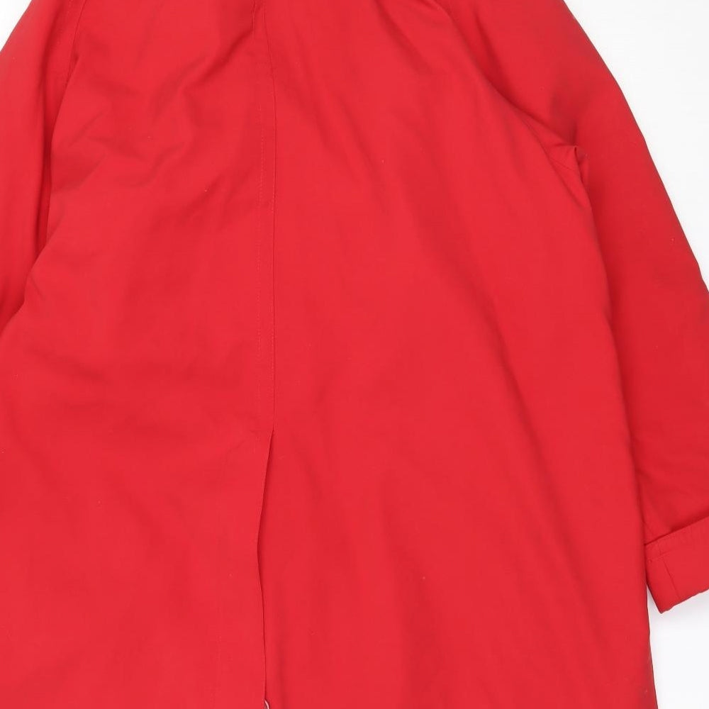 Canda Womens Red Overcoat Coat Size 38