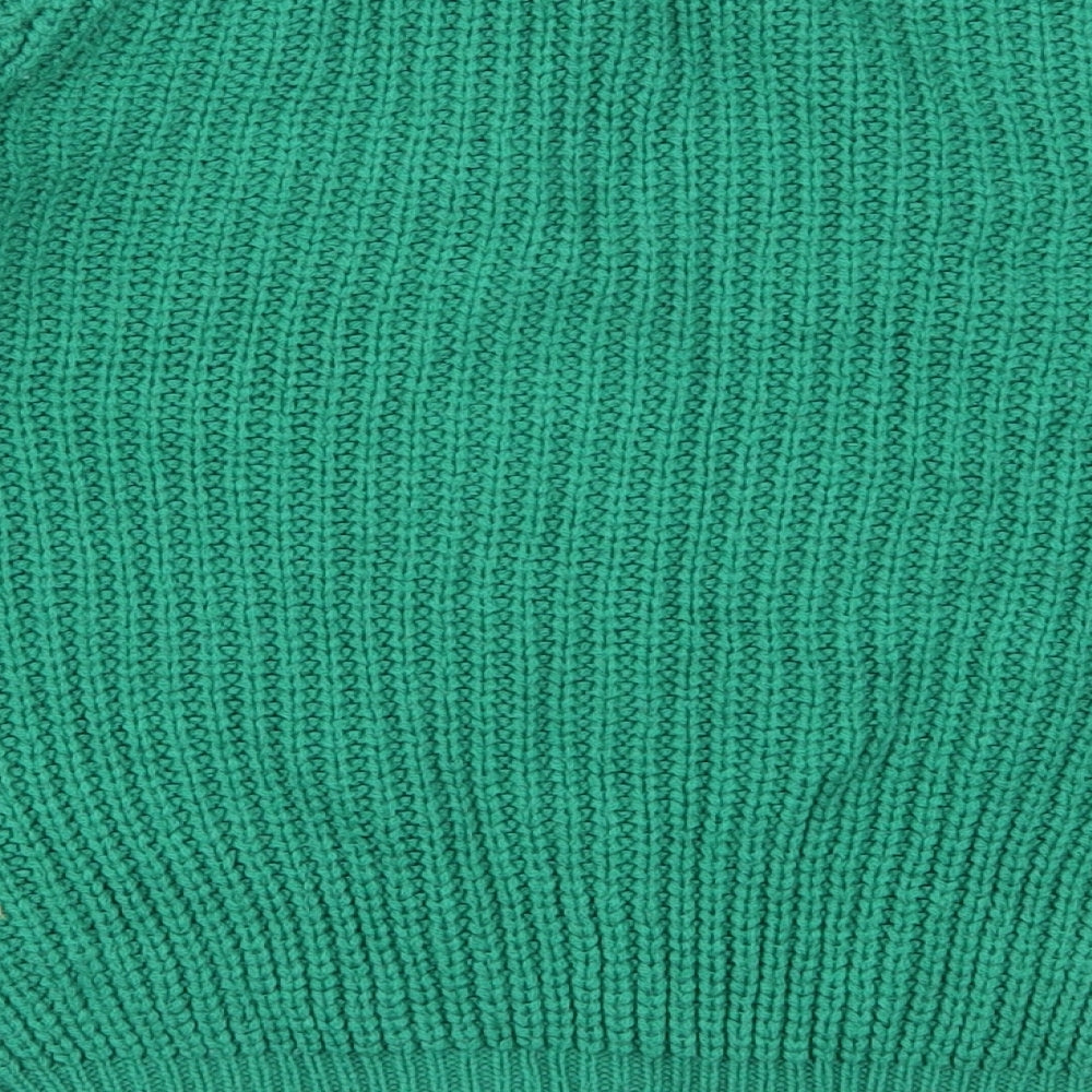 Primark Girls Green Round Neck Acrylic Pullover Jumper Size 10-11 Years Pullover