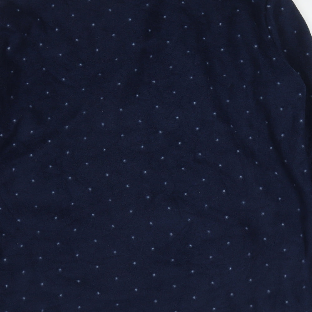 tramas Womens Blue Solid Polyester Top Pyjama Top Size S - Polar bear