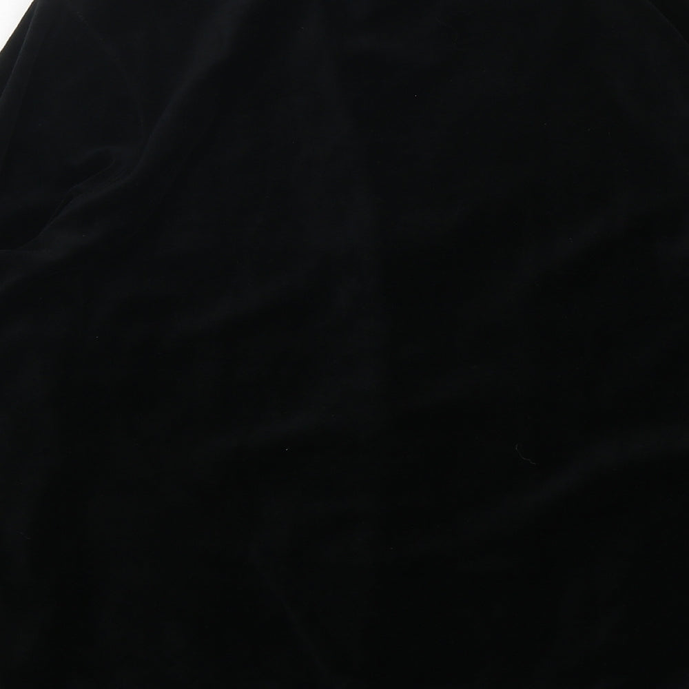 Evans Womens Black Cotton Full Zip Sweatshirt Size 22