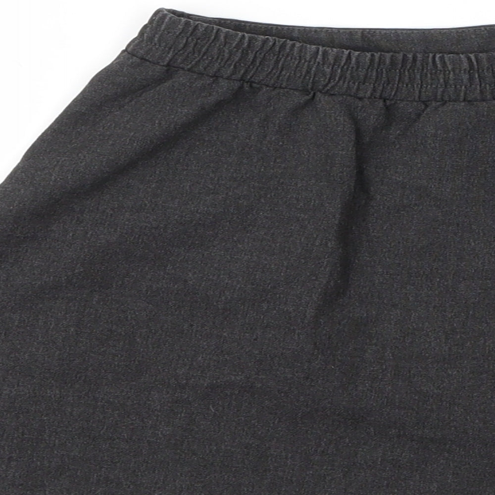 George Girls Grey Viscose A-Line Skirt Size 4 Years Regular
