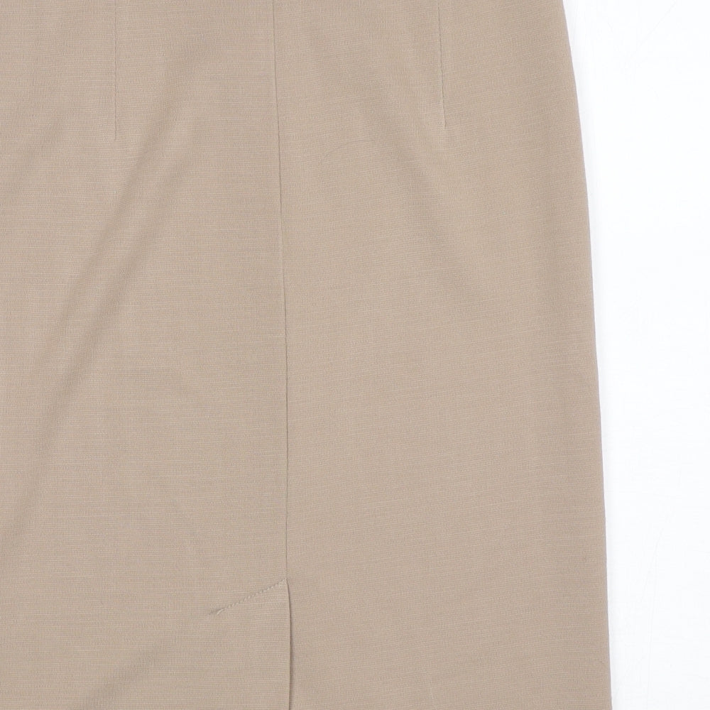 GRAY&OSBOURN Womens Beige Acrylic Straight & Pencil Skirt Size 10