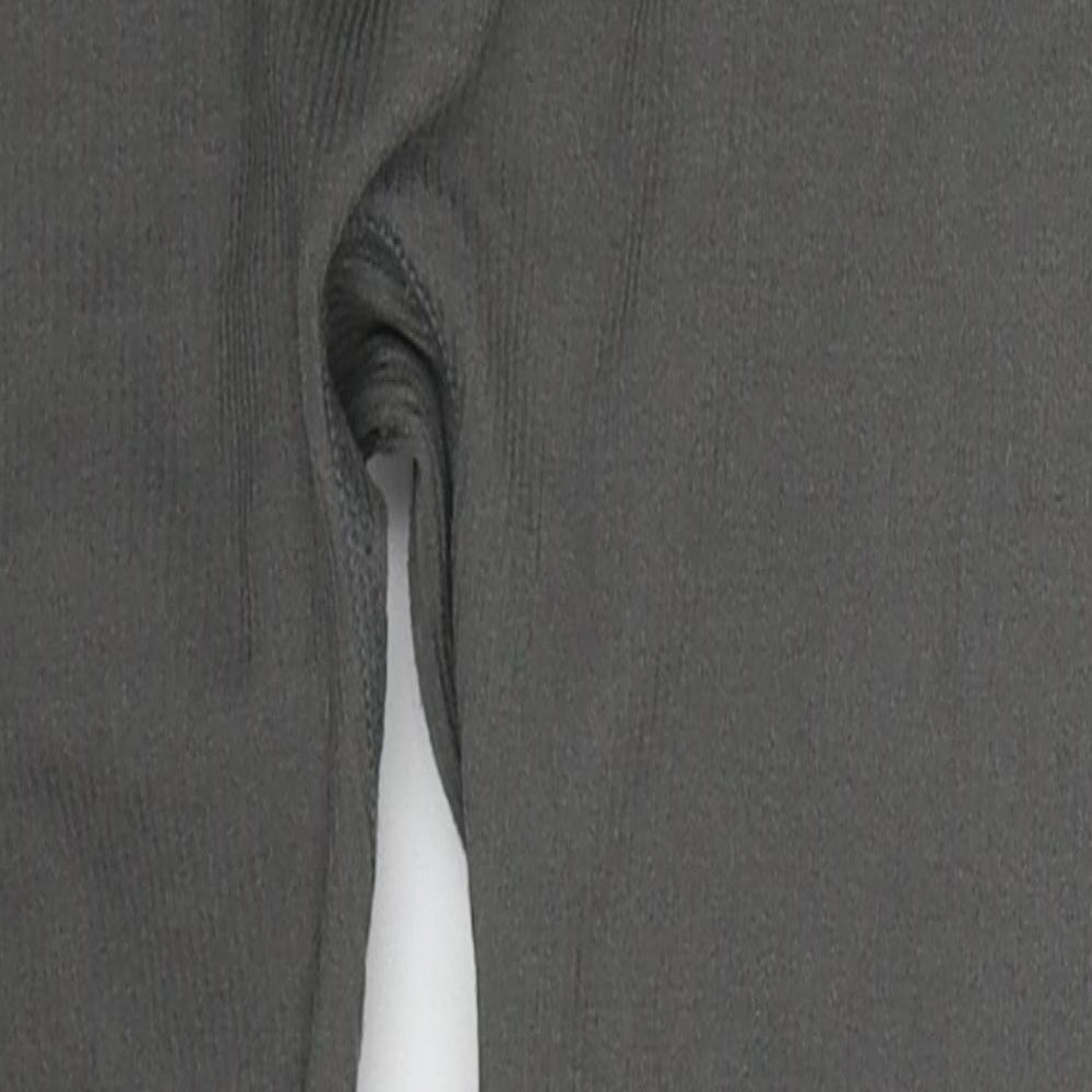 Urb Sport Womens Grey Nylon Cropped Leggings Size M L20 in Regular