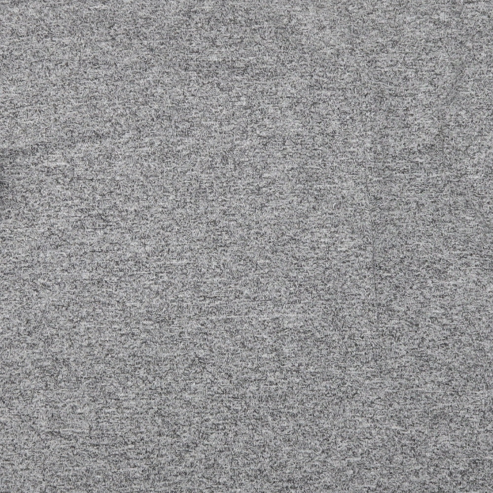 With Love Womens Grey V-Neck Viscose Henley Jumper Size 14