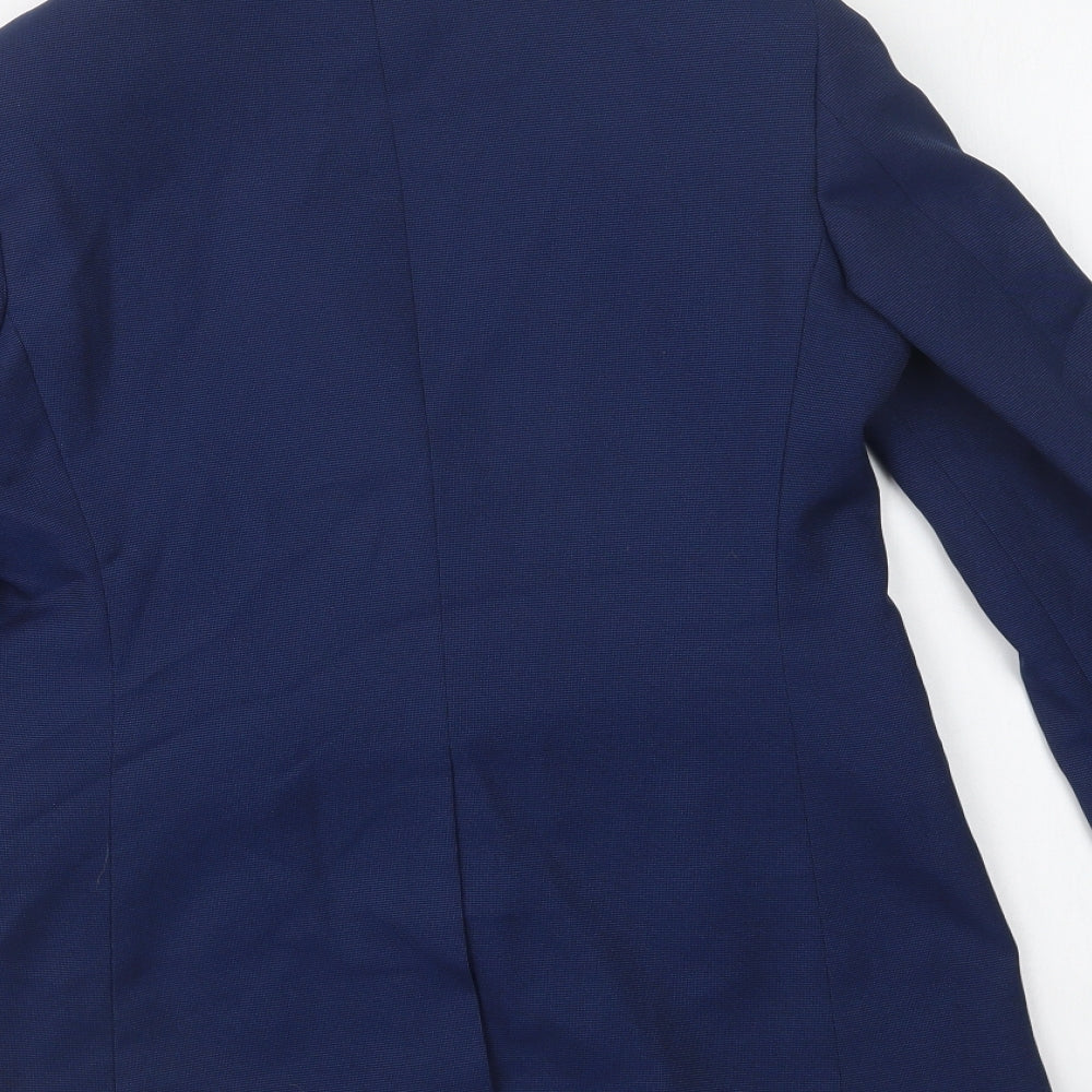Matalan Boys Blue Jacket Blazer Size 12 Years Button
