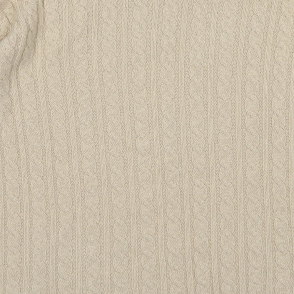 choice Womens White Geometric Acrylic Pullover Sweatshirt Size M Pullover
