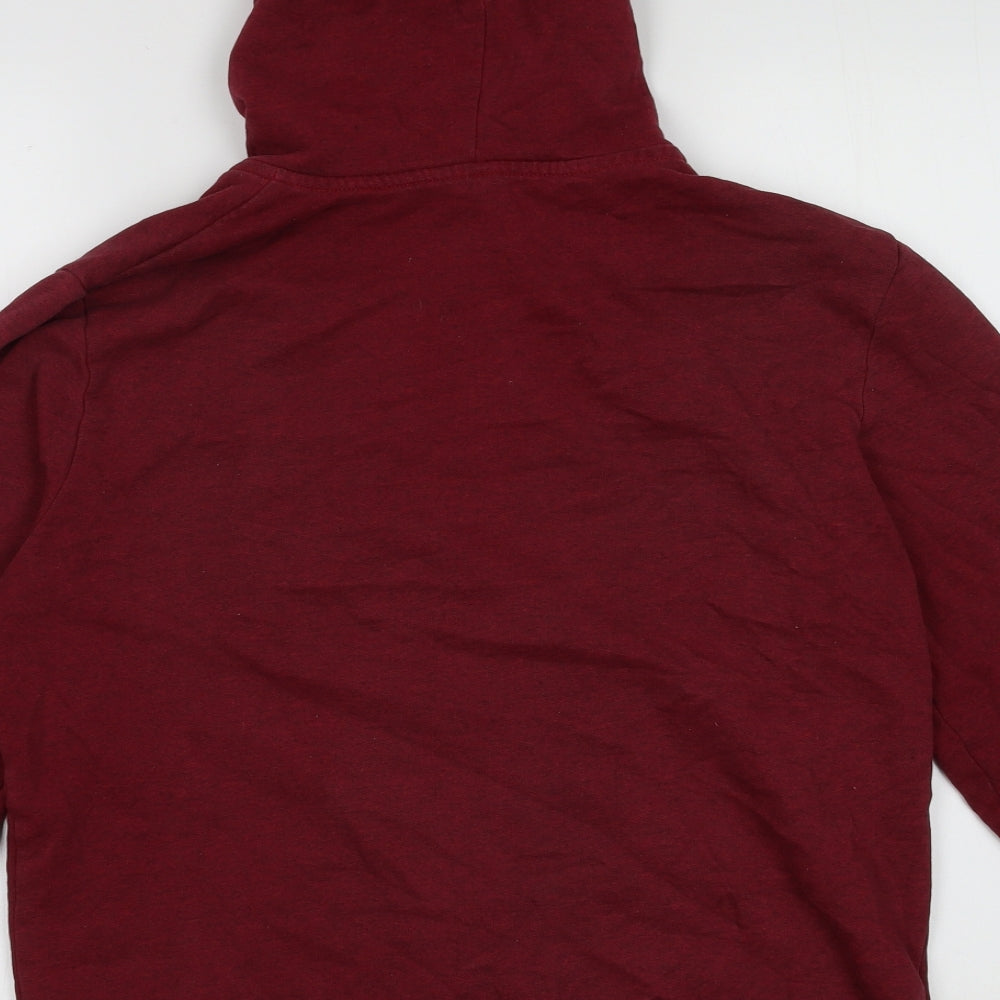 H&M Womens Red Coir Full Zip Hoodie Size M Zip
