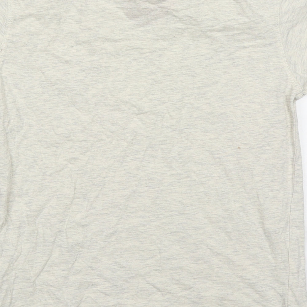 TU Boys Beige Cotton Basic T-Shirt Size 8 Years Crew Neck Pullover