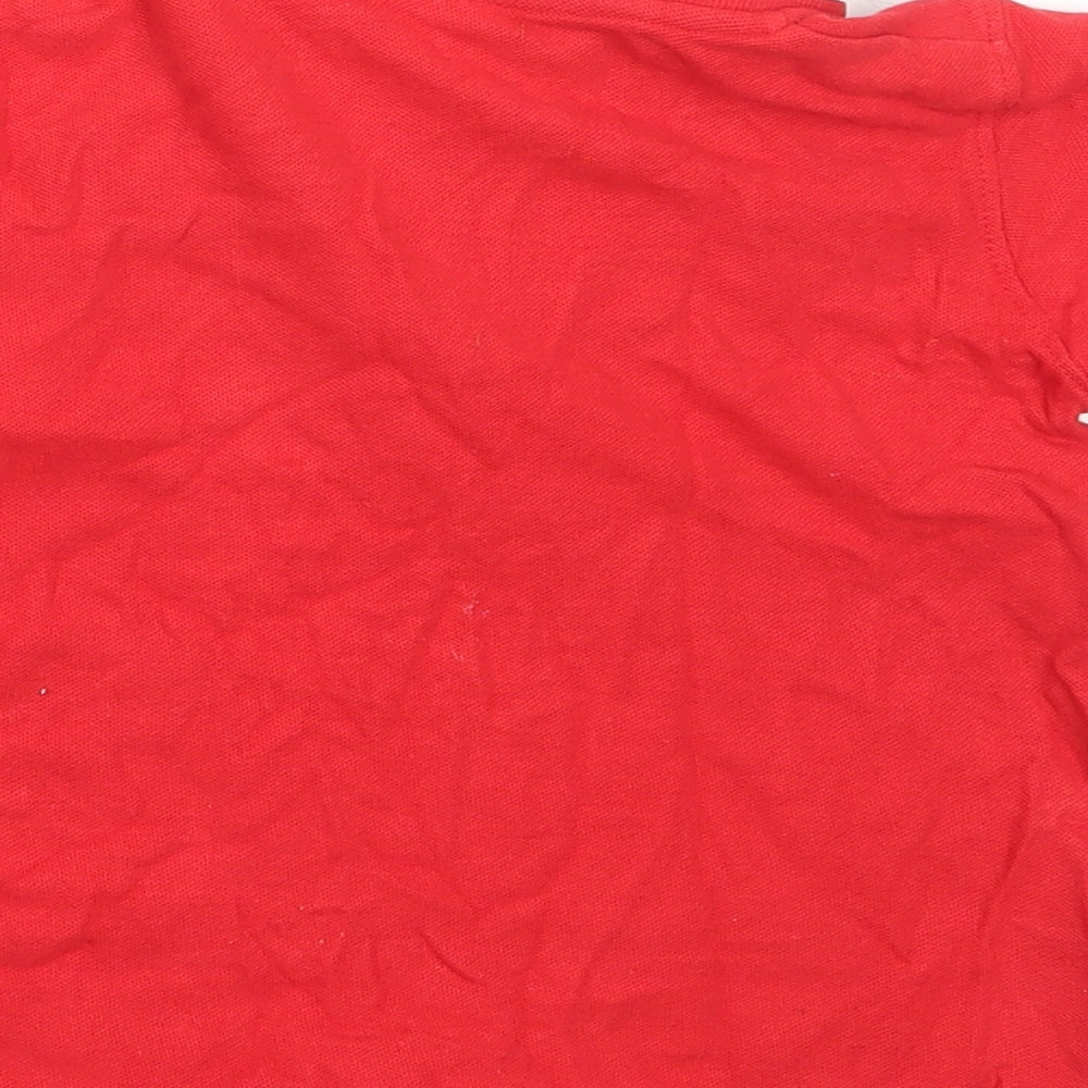 Urban Rascals Boys Red Cotton Basic Polo Size 4 Years Collared - WALES