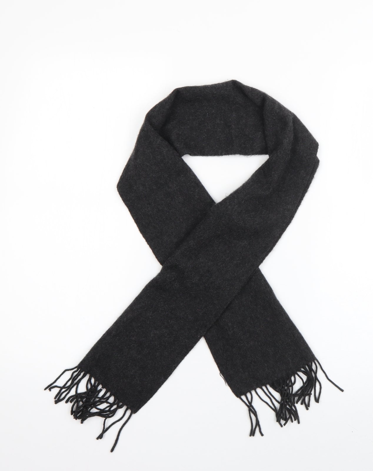 Debenhams Mens Grey Cashmere Rectangle Scarf Scarf One Size