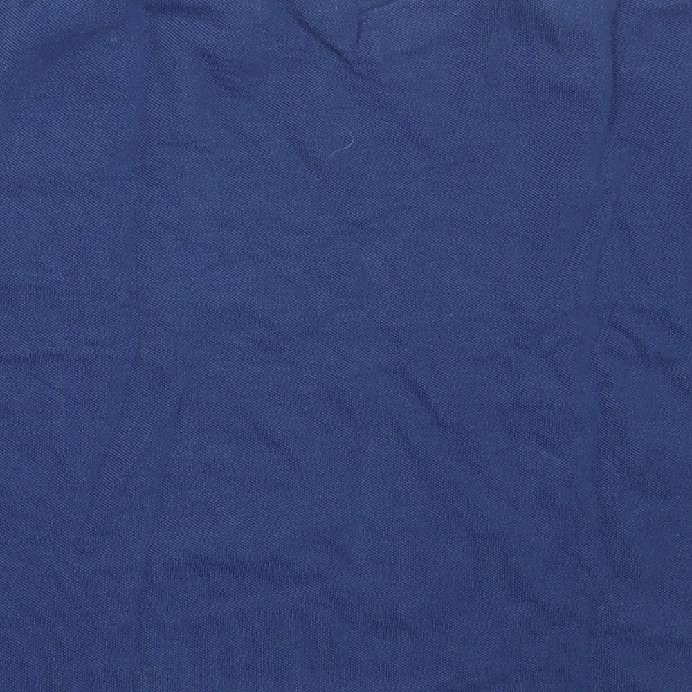 George Boys Blue Cotton Basic T-Shirt Size 5-6 Years V-Neck