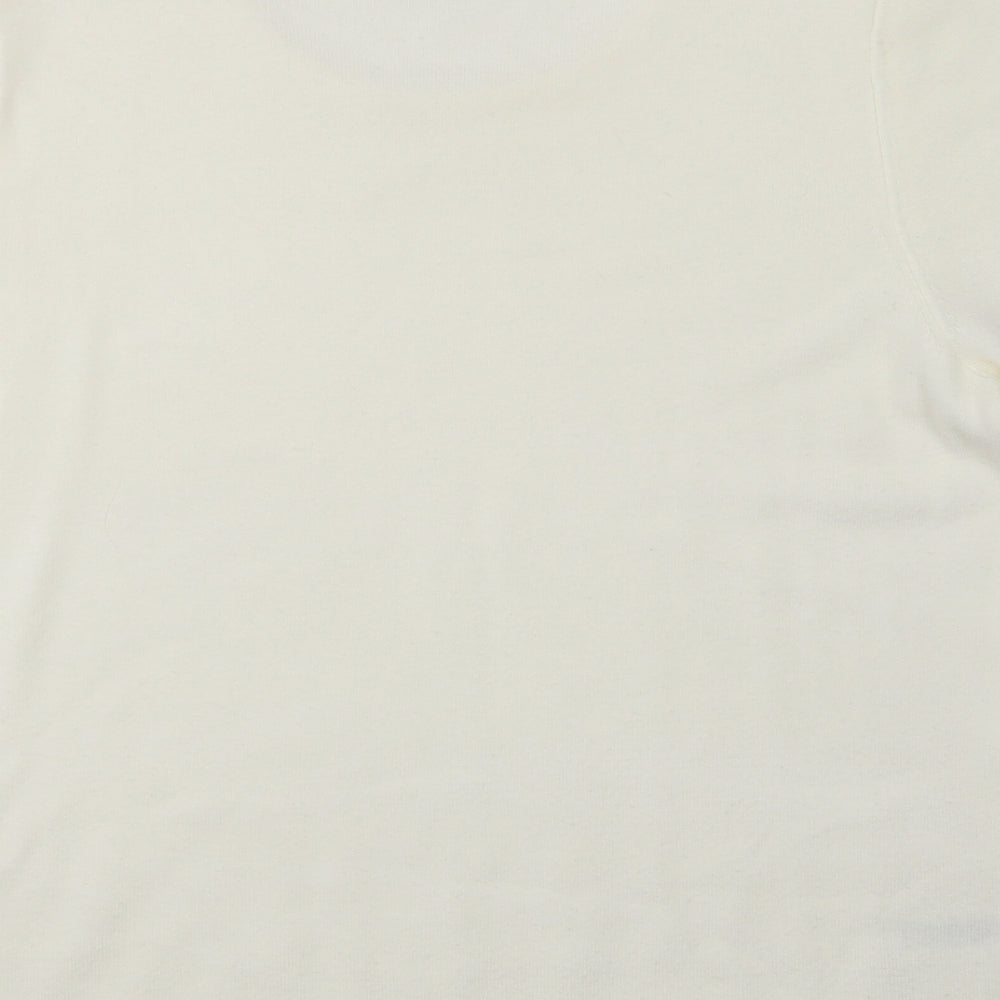 Papaya Womens Ivory Crew Neck Acrylic Pullover Jumper Size 18