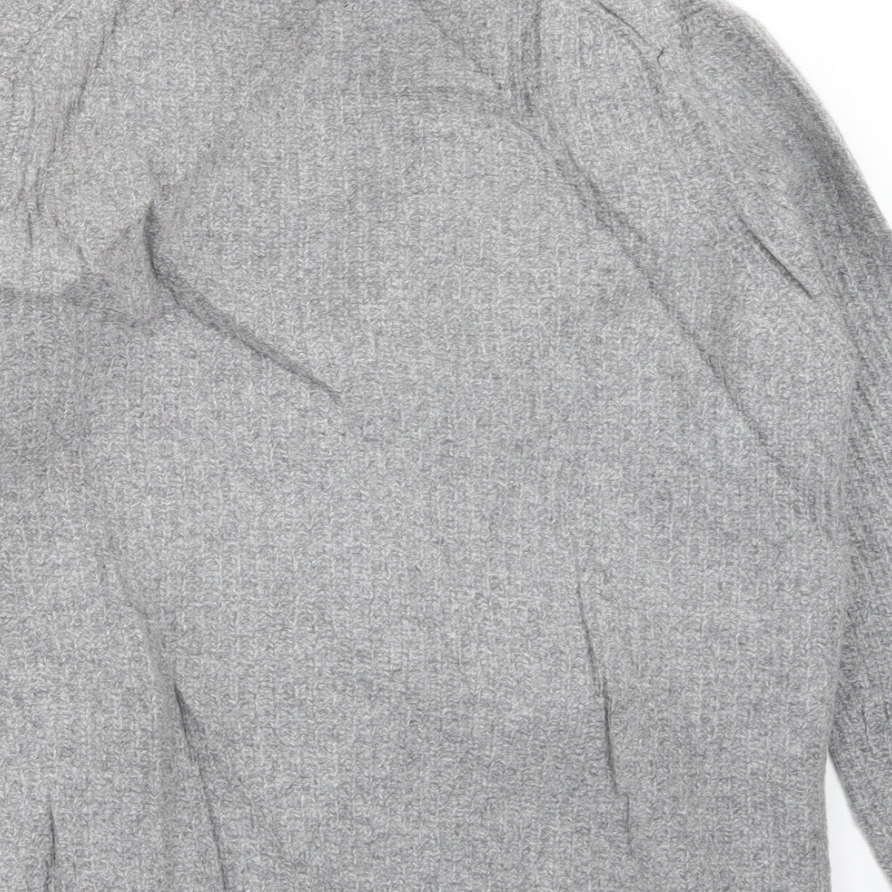 Charles Tyrwhitt Mens Grey Collared Wool Cardigan Jumper Size XL