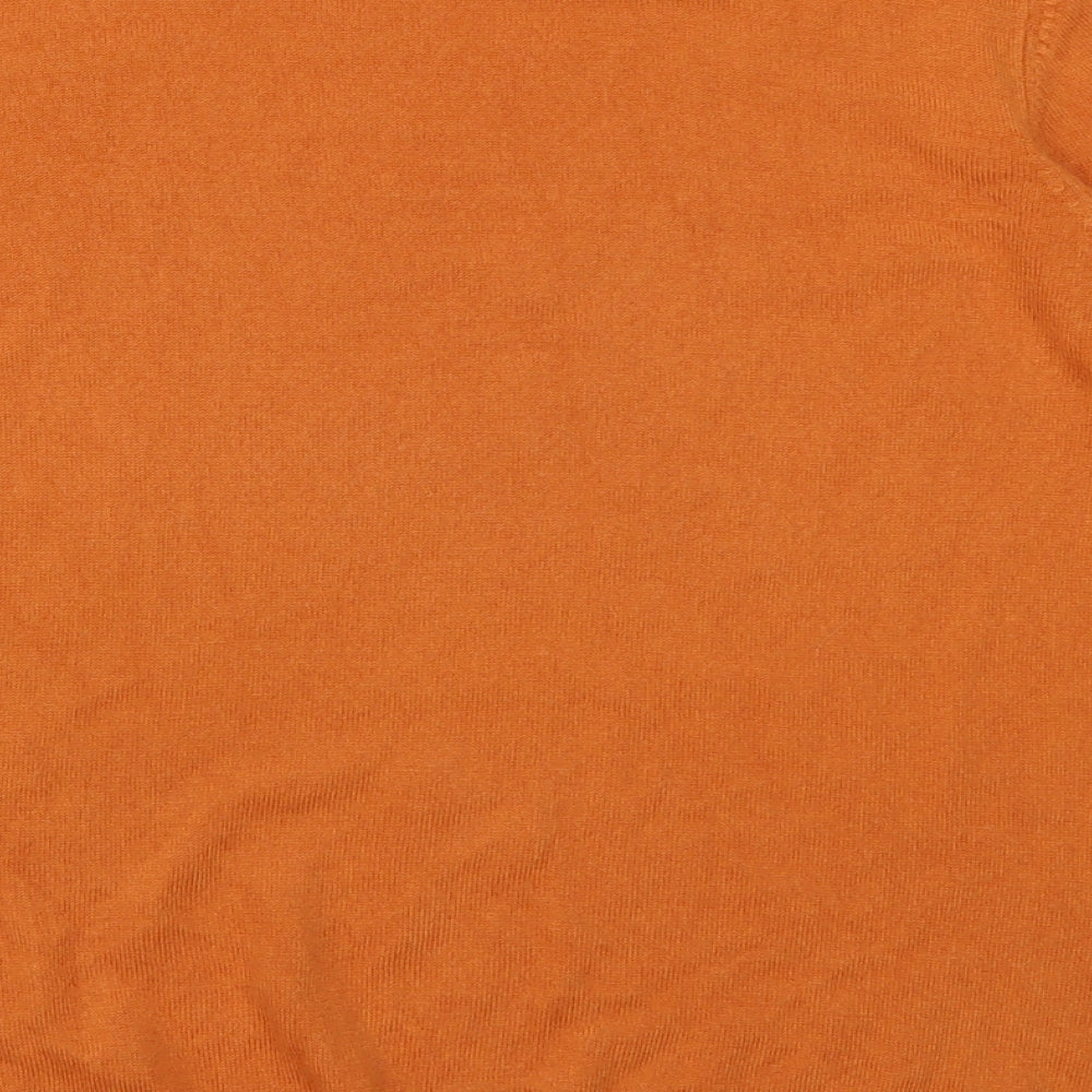 Marks and Spencer Womens Orange Acrylic Pullover Sweatshirt Size 16 Pullover