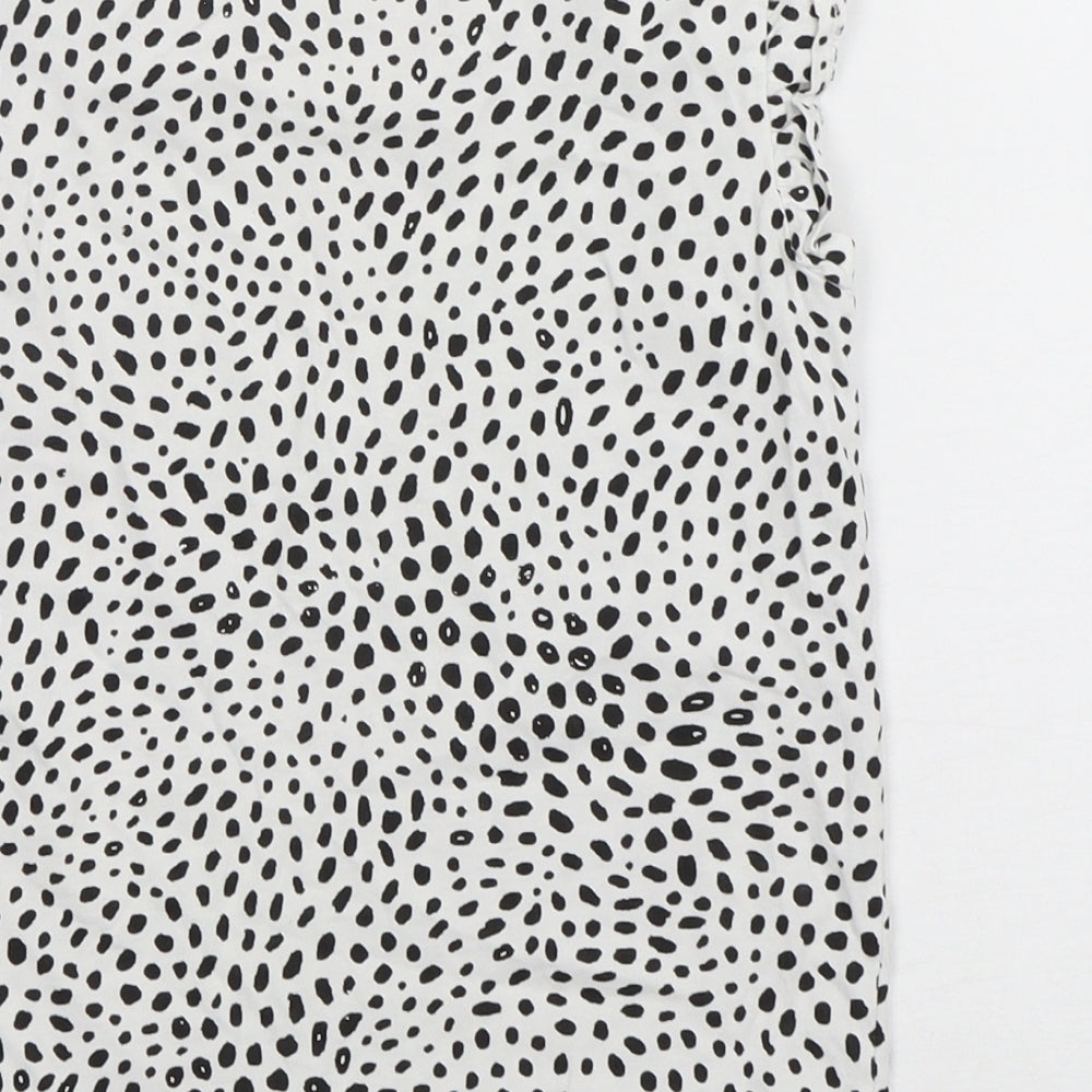 TU Girls Multicoloured Animal Print Cotton Basic T-Shirt Size 10 Years Round Neck