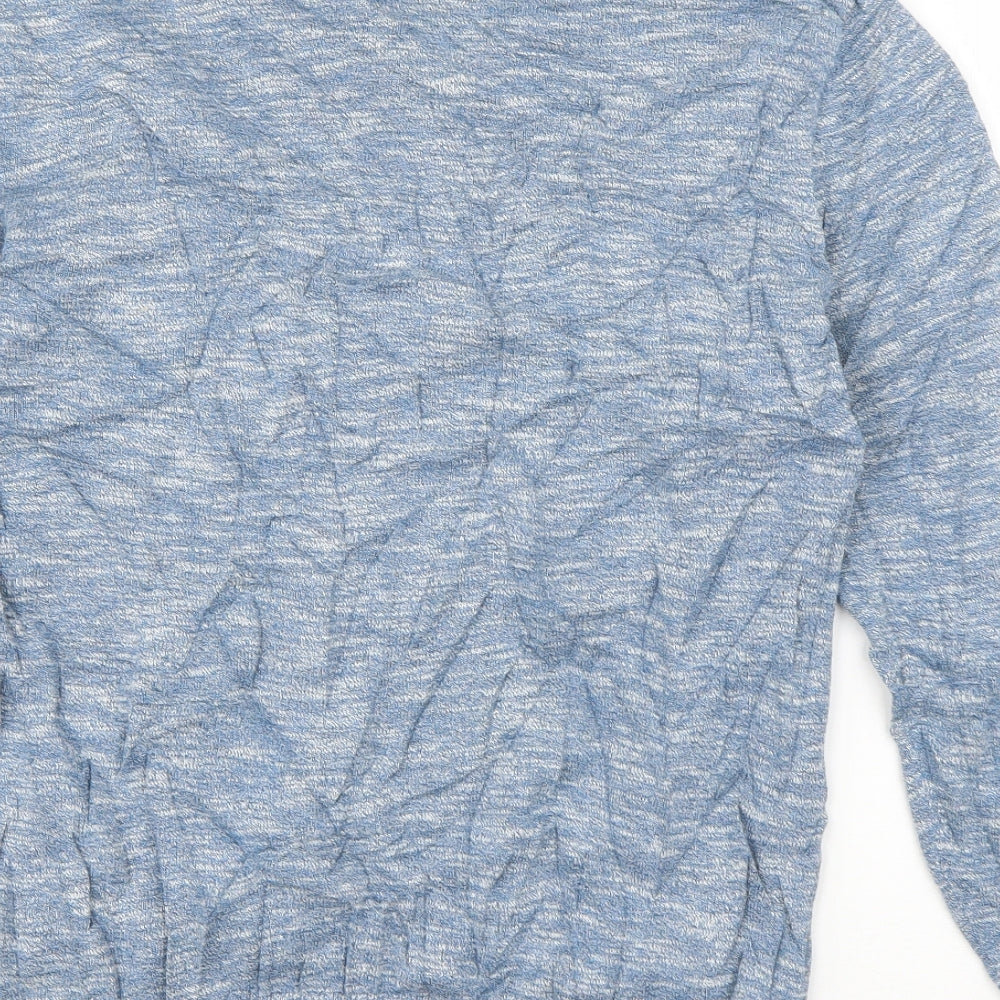 NEXT Womens Blue Boat Neck Cotton Pullover Jumper Size S