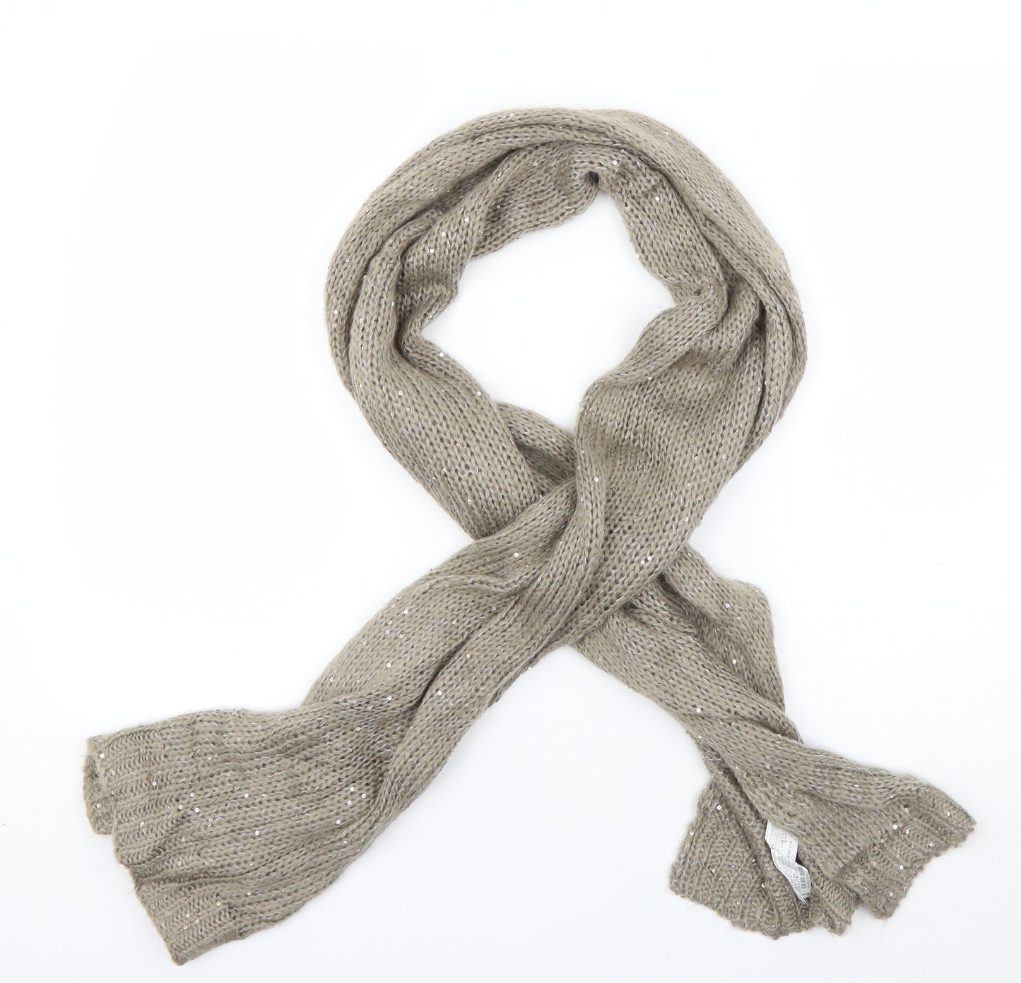 Preworn Womens Brown Acrylic Scarf