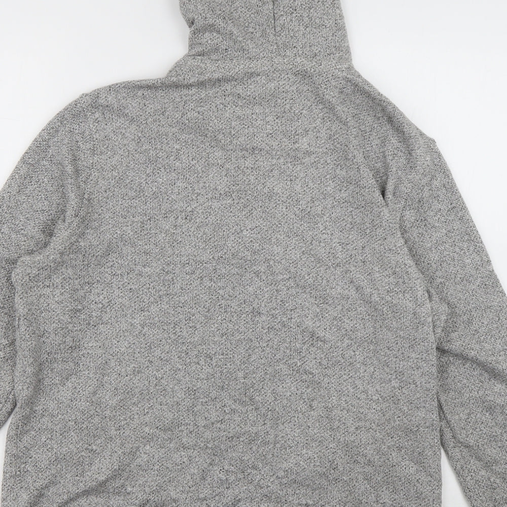 sainsburys Mens Grey Cotton Full Zip Hoodie Size M