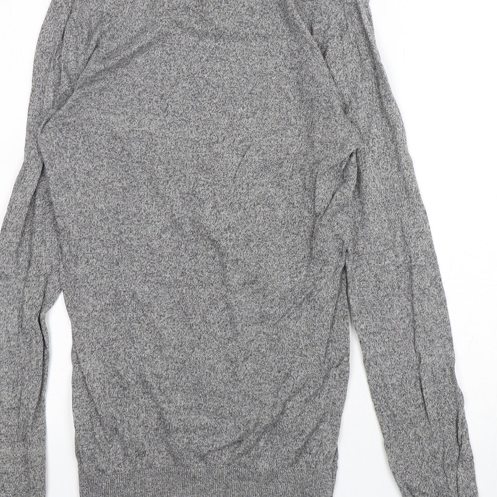 ASOS Mens Grey Cotton Polo Size S Collared