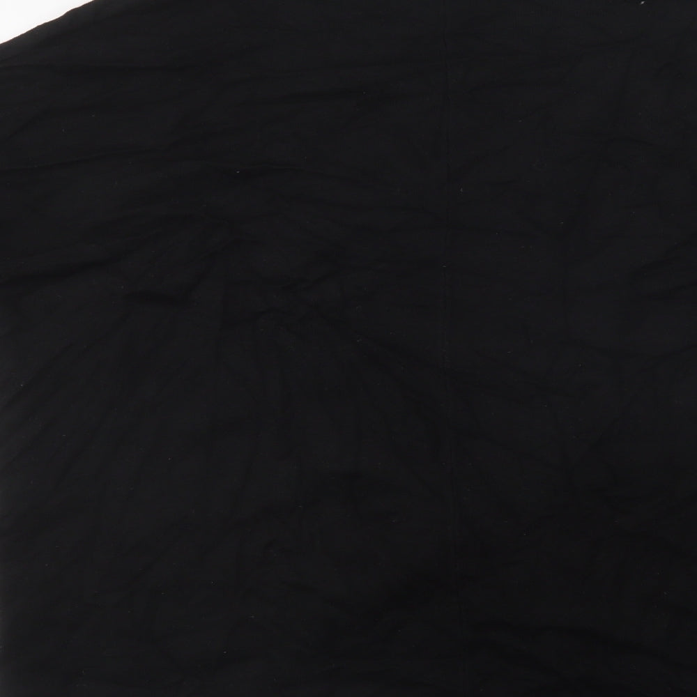 Zara Womens Black V-Neck Viscose Cardigan Jumper Size M