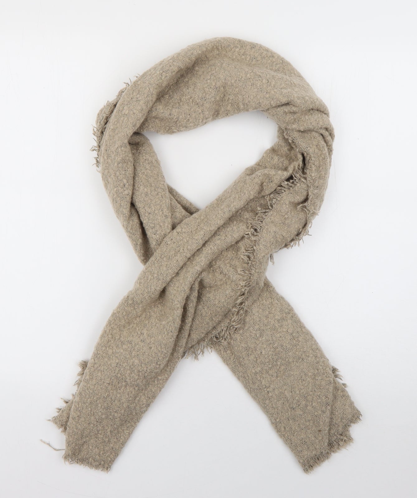 Preworn Womens Brown Acrylic Scarf