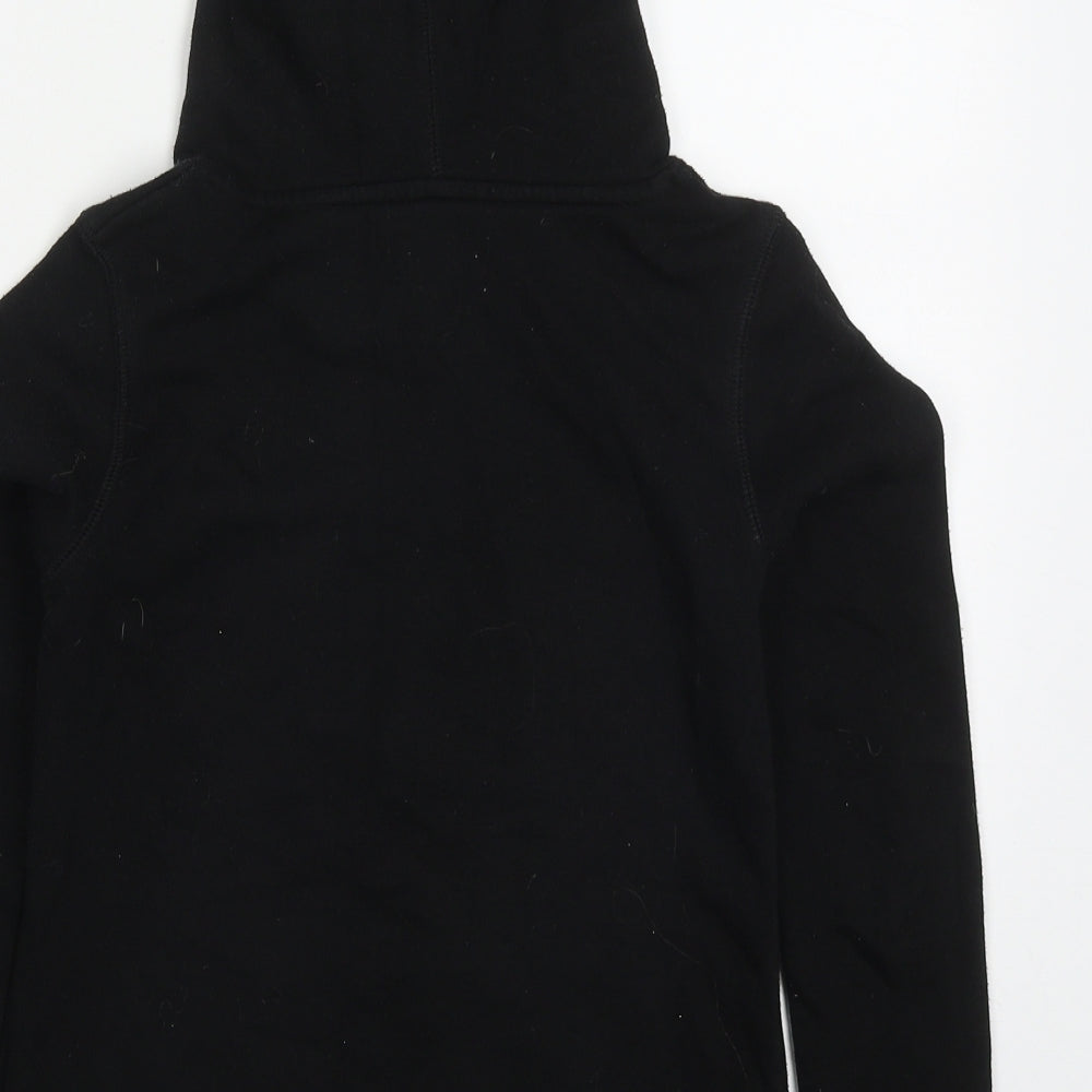 H&M Girls Black Cotton Pullover Hoodie Size 11-12 Years Pullover - Backwards New York City