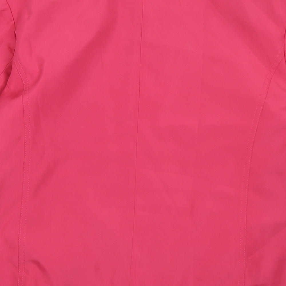 BM Womens Pink Overcoat Jacket Size M Zip
