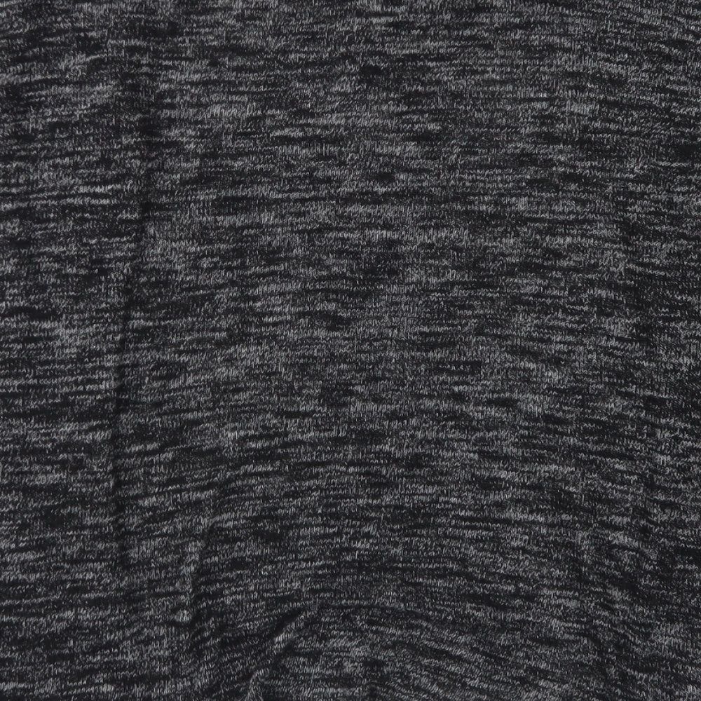 Atmosphere Womens Black Round Neck Viscose Cape Jumper Size M