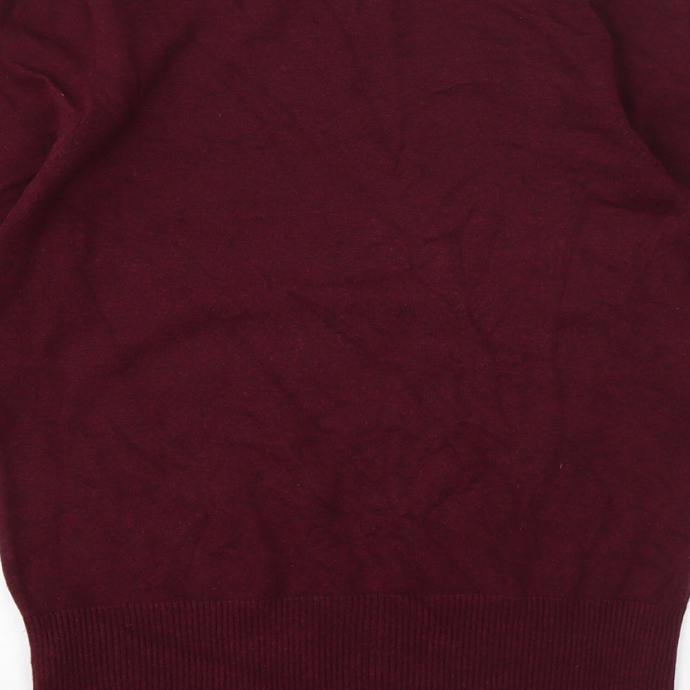 Red Herring Womens Purple Boat Neck Viscose Pullover Jumper Size 14