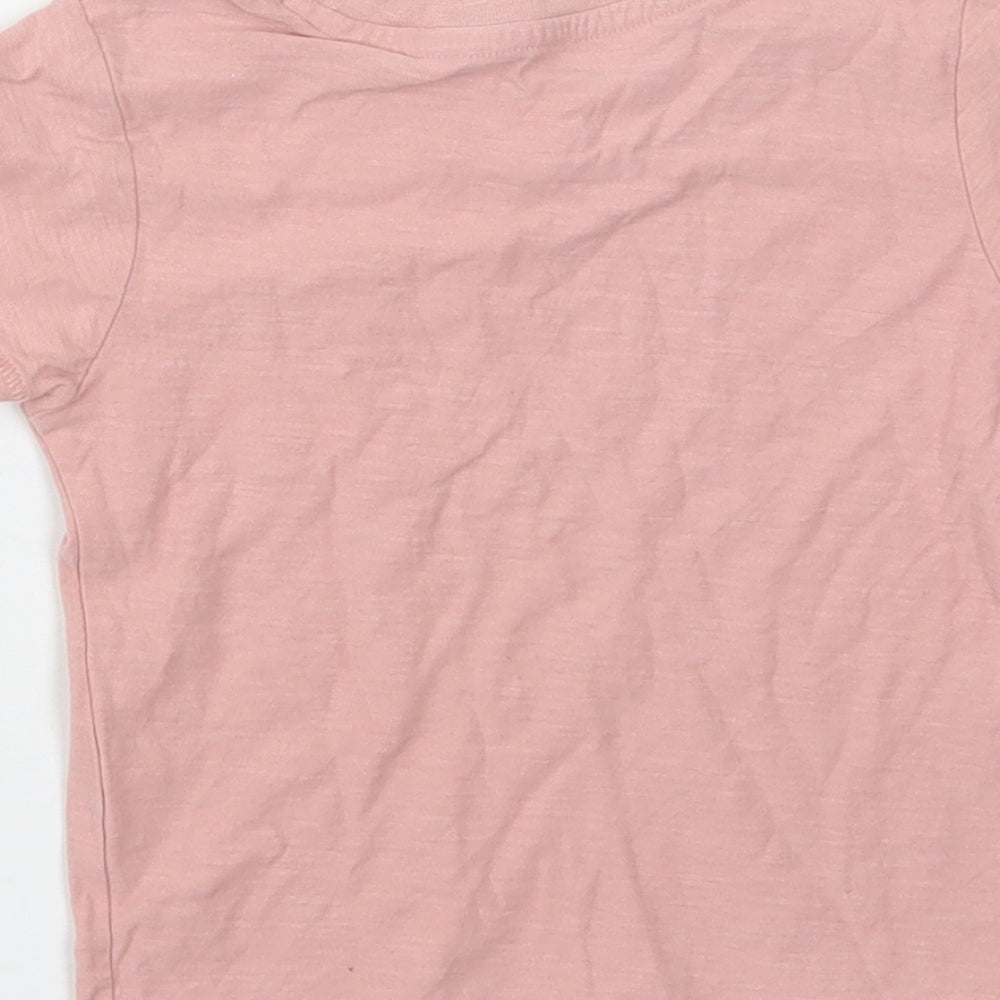 Matalan Baby Pink Cotton Basic Polo Size 12-18 Months Crew Neck