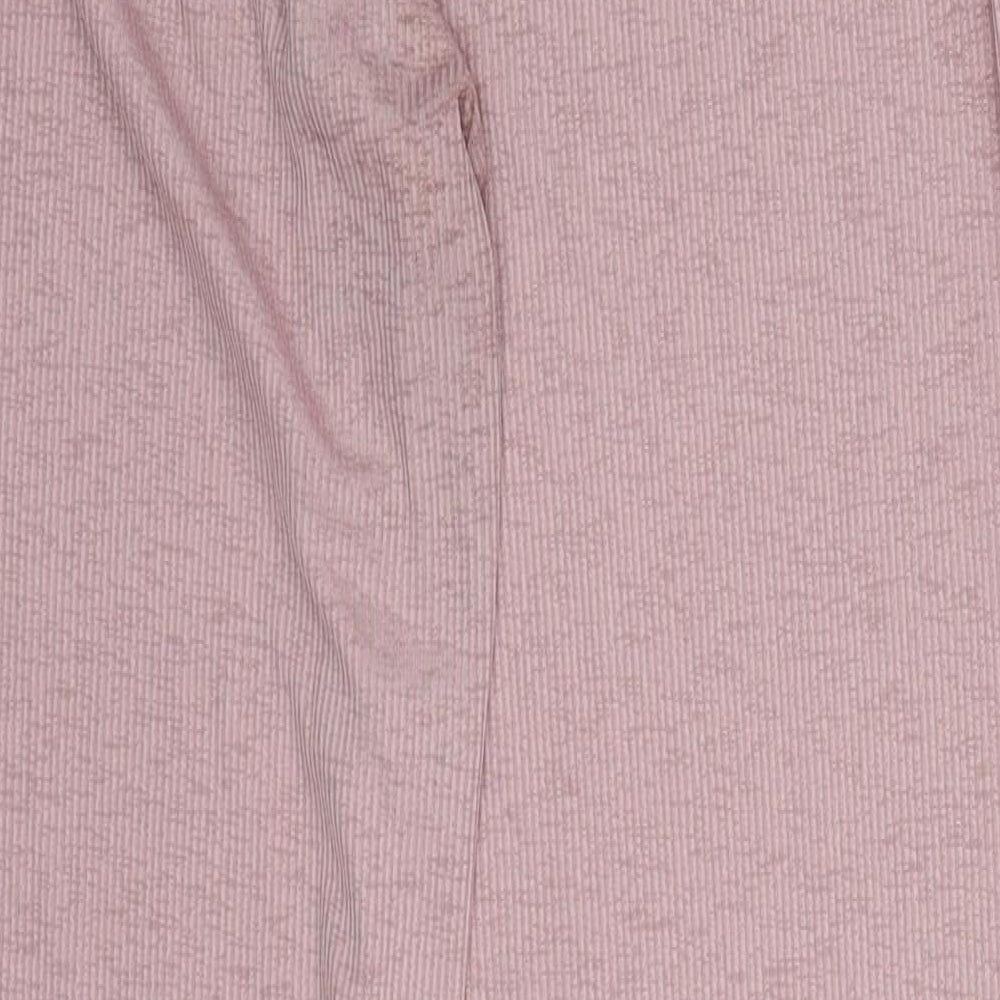 SheIn Womens Pink Polyester Trousers Size M L27.5 in Regular
