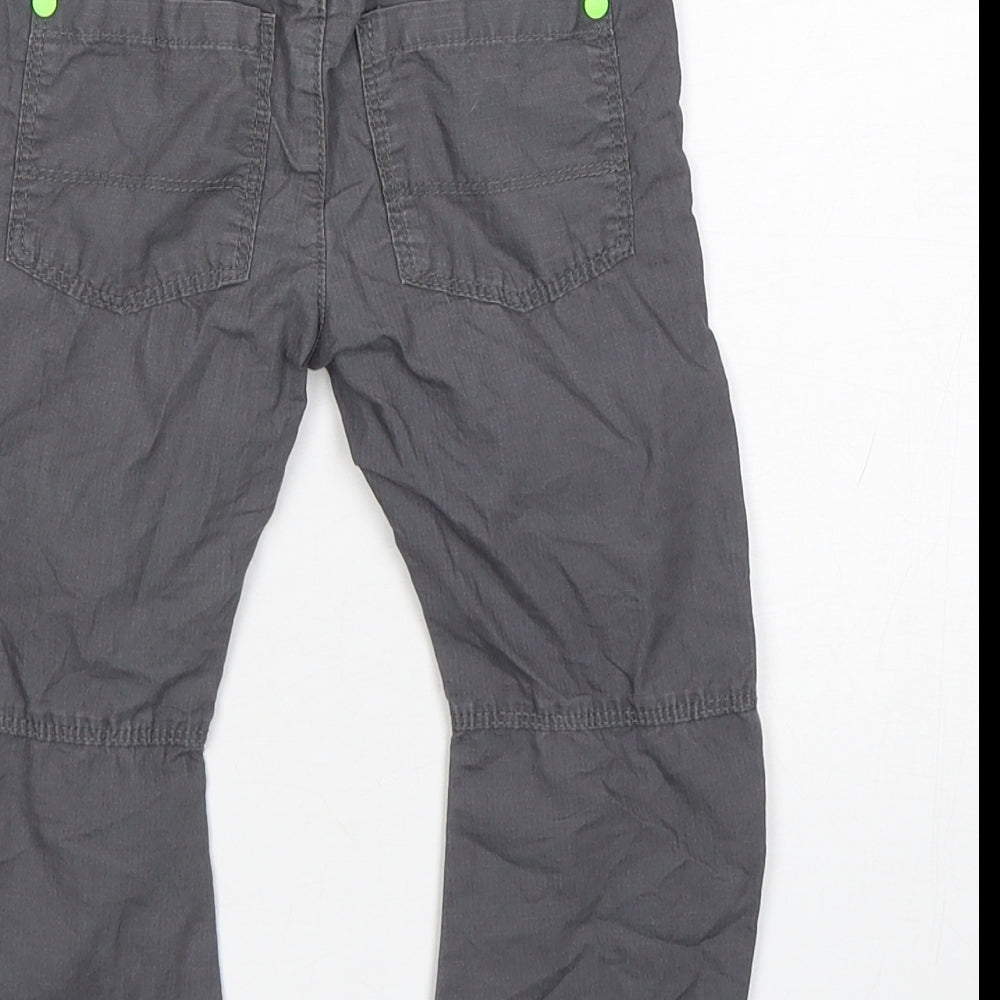 F&F Boys Grey Cotton Rain Trousers Trousers Size 18-24 Months