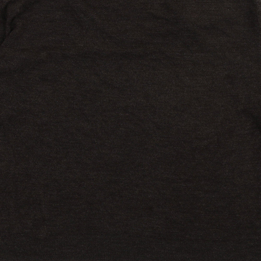 Cedar Wood State Mens Brown V-Neck Acrylic Pullover Jumper Size XL
