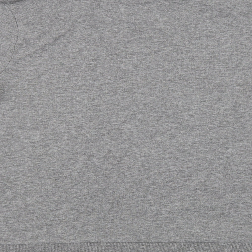 New Look Womens Grey Cotton Pullover Sweatshirt Size 14