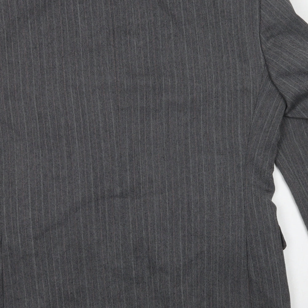 M&S Mens Grey Jacket Blazer Size M Button