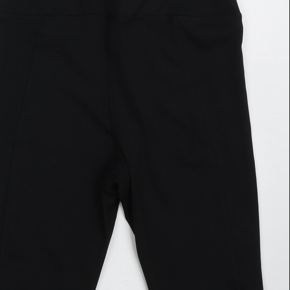 Primark Womens Black Polyester Sweat Shorts Size 6 L10 in Regular