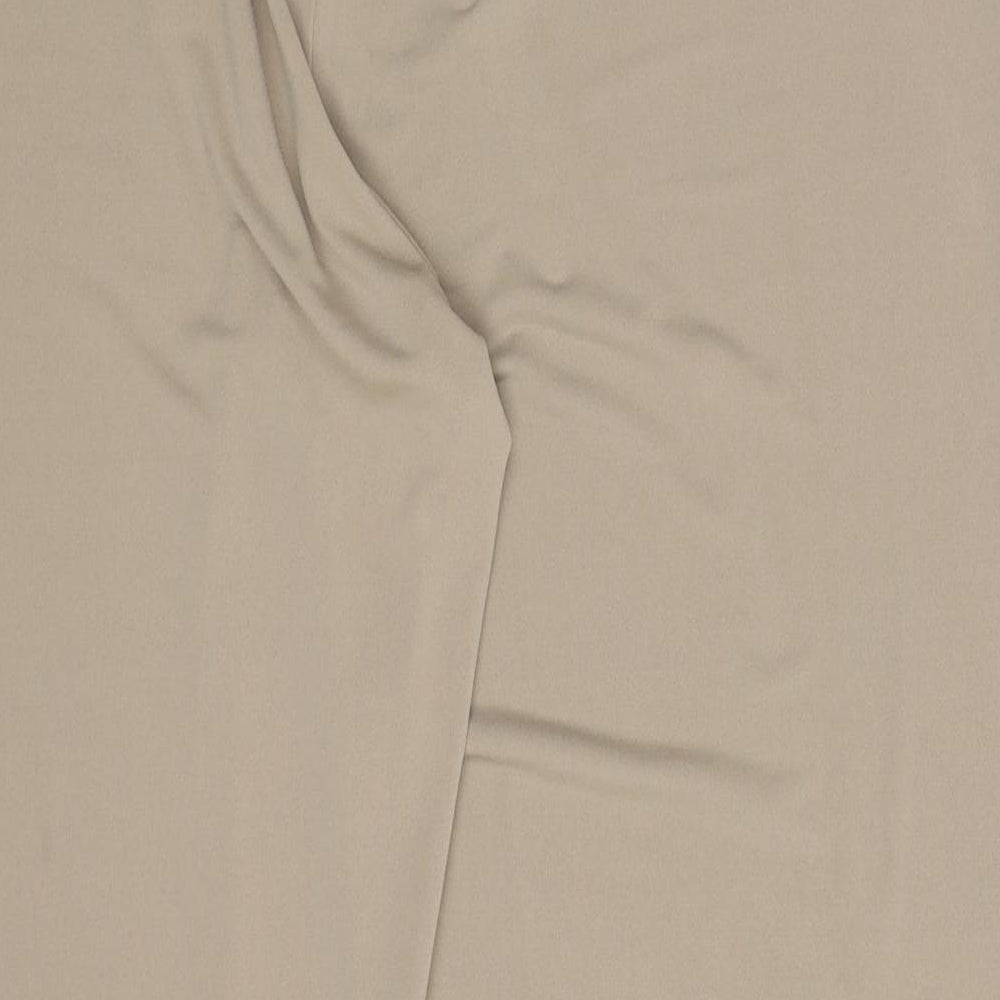 Nightingales Womens Brown Polyester Trousers Size 18 L28.5 in Regular