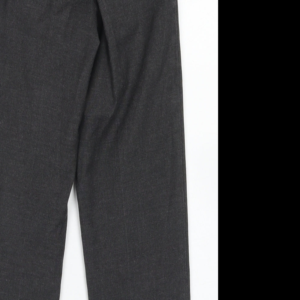 TU Boys Grey Polyester Dress Pants Trousers Size 6 Years Regular Hook & Eye - School Wear