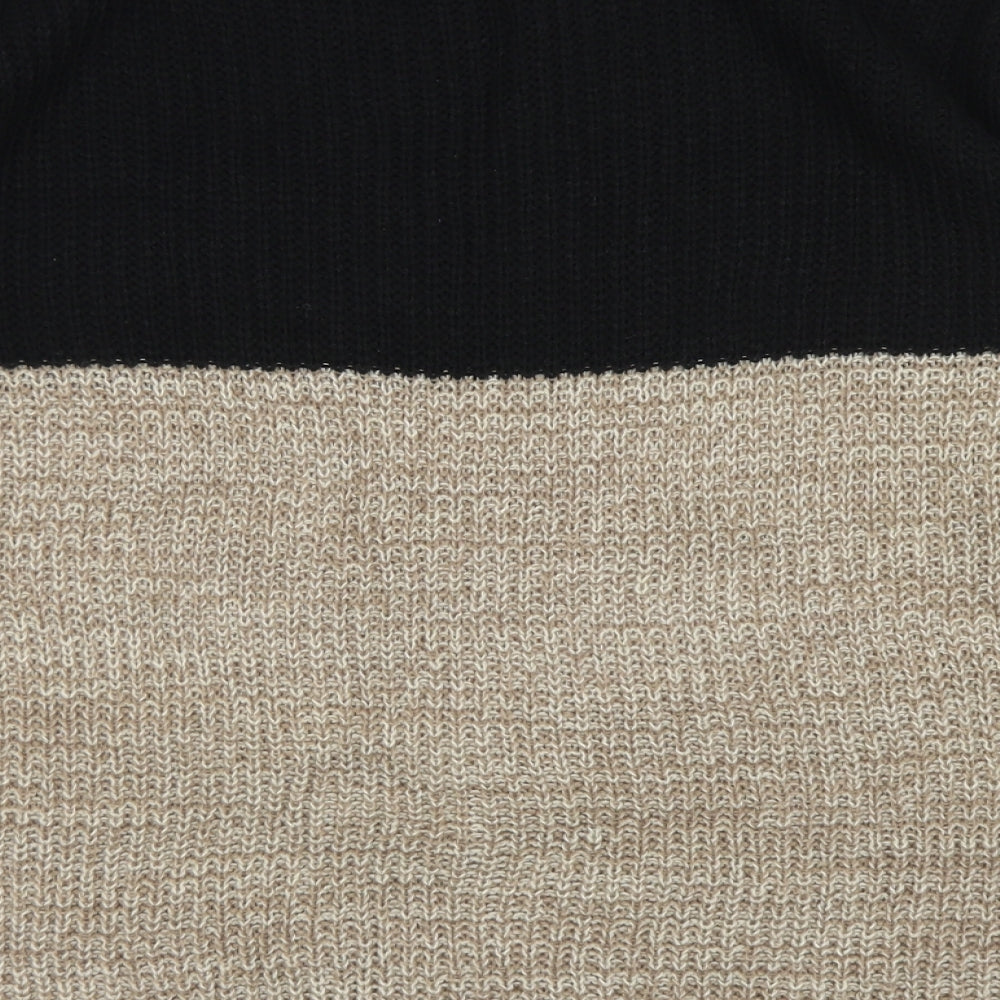 SheIn Womens Brown Crew Neck Cotton Pullover Jumper Size M