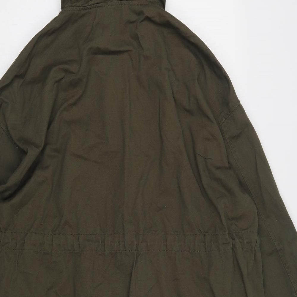 ASOS Womens Green Parka Jacket Size 12 Zip