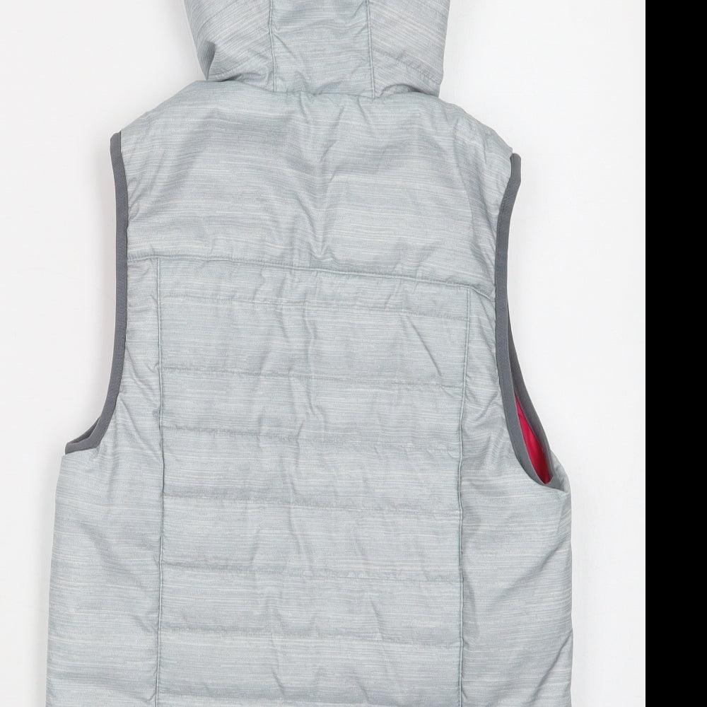 DECATHLON Girls Grey Jacket Waistcoat Size 12 Years Zip