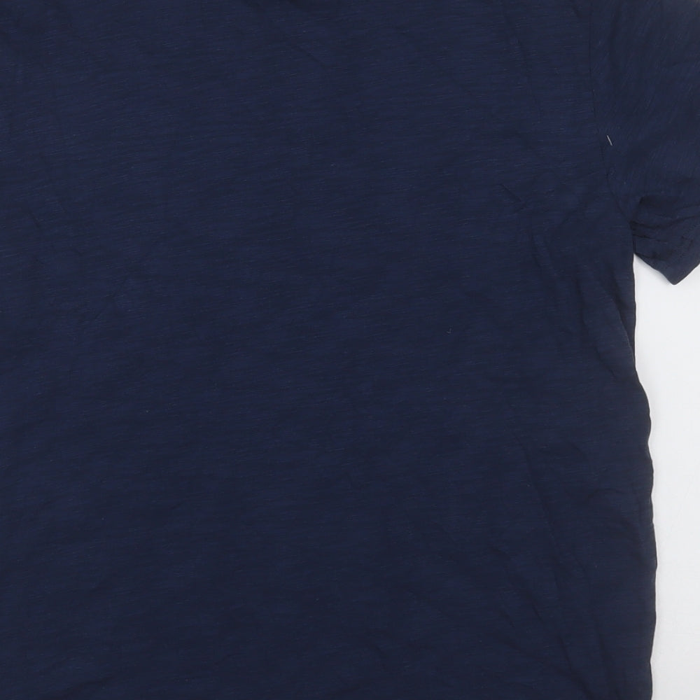 Primark Mens Blue Cotton T-Shirt Size M Crew Neck