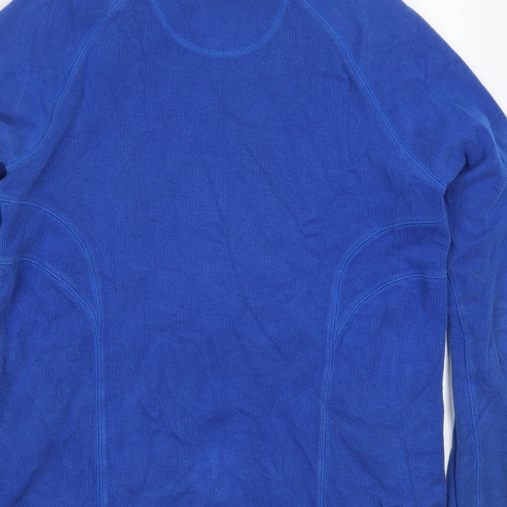 Kirkland Womens Blue Cotton Full Zip Sweatshirt Size S Zip