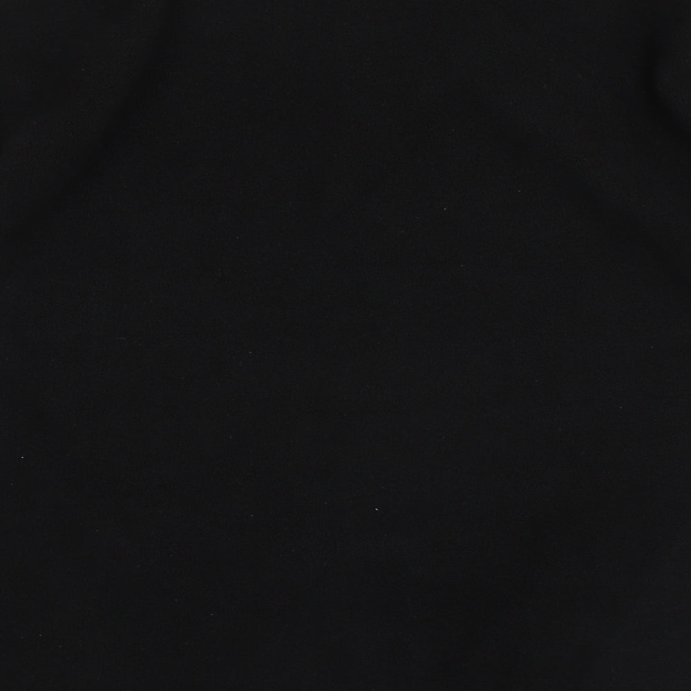 Dunnes Stores Mens Black High Neck Polyester Full Zip Jumper Size XL